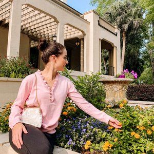 vintage pink ralph lauren long sleeve